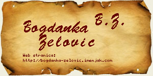 Bogdanka Zelović vizit kartica